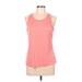 Balance Collection Active Tank Top: Pink Solid Activewear - Women's Size Large
