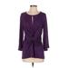 Suzanne Betro 3/4 Sleeve Top Purple Tops - Women's Size Small