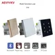 Blue-tooth Home In Wall Amplifier Support USB/SD Card Panel 86 Standard Stereo Sound Player Smart