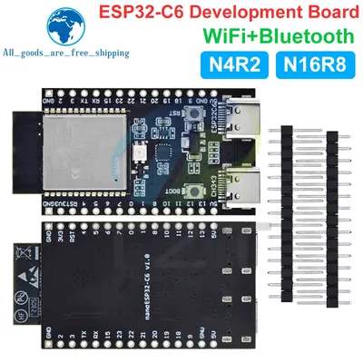TZT ESP32 / ESP32-C6 WiFi+Bluetooth Internet der Dinge Dual Typ-C Entwicklungsboard Kernplatine Image