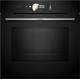 Bosch HMG778NB1 Einbau-Backofen Serie 8, Integrierbarer Backofen 60 x 60cm, Mikrowellenfunktion, digitaler Bedienring, TFT-Touchdisplay Pro, Heißluft sanft, Boost-Funktion, Schwarz