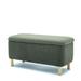 Hall Tree Shoe Storage Bench Boucle Upholstered Storage Ottoman Entryway Bench with Padded Seat Cushion Storage Bench