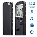 Digital Voice Recorder Voice Activated Recorder Mini Audio Voice Recorder USB Charge with MP3 Player Recording Device for Lecture 32GB