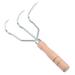 Hand Cultivator 1pc Practical Hand Cultivator with Wooden Handle Garden Cultivator Tool