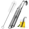 Kitchen Gadgets Cameland Creative Stainless Steel Tea Drinker Tea Filter Hanging Tea Filter Cleaning Brush Kitchen Tools Two Piece Set Christmas Gifts on Clearance