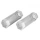 2Pcs BBQ Grill Smoker Tube Mesh Tube Pellets Smoke Box 6in Stainless Steel Barbecue AccessoryHexagonal