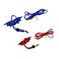 hamster leash 2PCS Hamster Leash Small Animal Harness Leash Rat Mouse Adjustable Rope with Bat Wing for Squirrels Guinea Pig (Size S Red/Size M Blue)