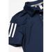 adidas Golf Kids 3-Stripes Polo Shirt (Little Kids/Big Kids) Collegiate Navy