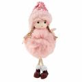 Christmas Hanging Doll Skin-friendly Cute Girls Fabric Angel Girl Plush Pendant Doll for Christmas