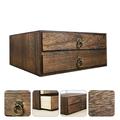 Sundries Storage Box 1pc Wooden Storage Box Drawer Type Sundries Organizer Box Storage Container