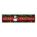 Jacenvly Christmas Backdrop Clearance Merry Christmas Banner Decorations Plaid Banner for Indoor Outdoor Front Door Wall Christmas Decoration Christmas Ornaments