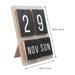 Wooden Calendar Decor 1PC Wooden Desktop Calendar Wall Hanging Calendar for Home