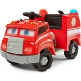 Kid Trax Real Rigs Toddler Fire Truck Interactive Ride On Toy Kids Ages 1.5-4 Years 6 Volt Battery and Charger Sound Effects Red