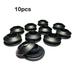 Lierteer 10/50 PCS plastic eyelets set round eyelets tarpaulin eyelets solar cover pool Black 10pcs