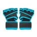 Yesbay 1 Pair Workout Gloves Breathable Anti-Slip Wrist Wrap Half-Finger Fitness Gloves Adjustable Fastener Tape Exercise Gloves for Men Women