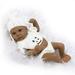 10 Inches Reborn Baby Dolls Realistic Newborn Baby Dolls with Soft Vinyl Silicone Full Body for 3+ Year Old Girls Baby Doll Gift for Kids A4