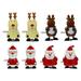 NUOLUX 8pcs Christmas Wind-up Toys Cartoon Clockwork Playthings Xmas Stocking Stuffers