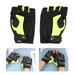 half finger short gloves 1 Pair Outside Protective Gloves Shockproof Breathable Sports Gloves Outdoor Riding Half Finger Gloves for Men Women (Green L Size)