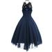 Floelo Vintage Dresses For Women Plus Size Lace Chiffon Dress Fashion Gothic Style Banquet Festival Party Dresses For Women Elegant