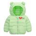 Eashery Lightweight Jacket for Boys Kids Coat Warm Hooded Parka Jacket Fall Winter Clothes Boys Jacket (Green 12-18 Months)