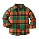 Eashery Boys and Toddlers Lightweight Jacket Knit Sleeve Denim Jacket Winter Warm Shirt Sweater Tops Toddler Jacket (Orange 4-5 Years)