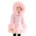 Eashery Girls Winter Jacket Water Resistant Puffer Coat Padded Puffer Jacket Fall Winter Clothes Jackets for Kids (Pink 12-18 Months)