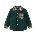 Eashery Girls and Toddlers Lightweight Jacket Classic Denim Jean Jacket Baby Boys Girls Top Girls Outerwear Jackets (Green 3-4 Years)