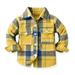 Eashery Boys Winter Puffer Jacket Boys Winter Jacket Coat Long Sleeve Cotton Pullover Tops Jackets for Boys (Yellow 4-5 Years)