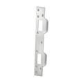 Security Door Strike Fixing Protective Plate for 5-1/2 inch to 6 inch Hole Center Metal with Screws Heavy Duty Door Hardware White