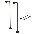 Kingston Brass CCK465 Vintage Single Offset Supply Line with Wall Bracket Combo Oil Rubbed Bronze