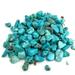 LNGOOR Blue Turquoise 100g Natural Chip Stone Beads 5-8mm Healing Crystal Irregular Gemstones Drilled DIY Loose Rocks Bead Crystal for Bracelet Earrings Necklace Jewelry Making Crafting