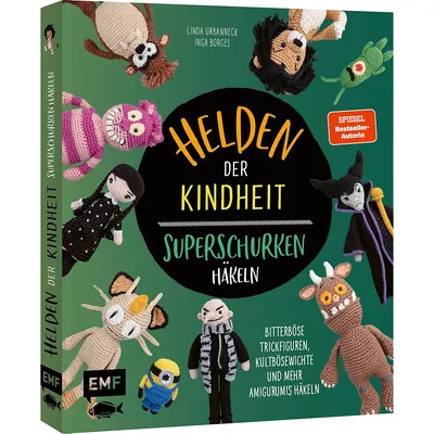 Buch Helden der Kindheit – Das Häkelbuch der Superschurken Image