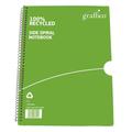 Graffico Recycled Spiral Bound A4 Notebook Feint Ruled 100 Pages