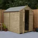 Forest Garden 7X5 Apex Pressure Treated Overlap Wooden Shed With Floor