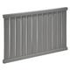 Kudox Elmas Horizontal Designer Radiator, Anthracite (W)970mm (H)600mm