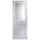 2 Panel Primed White Smooth Internal Standard Door, (H)1981mm (W)838mm
