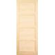 4 Panel Shaker Hardwood Veneer Internal Standard Door, (H)1981mm (W)838mm