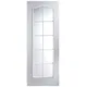 Fully Glazed Arched 10 Lite Primed White Woodgrain Internal Standard Door, (H)1981mm (W)838mm