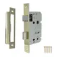 Betley Butterfly Bathroom Mortice Lock Brass Sashlock 2.5" 64mm Bolt Through Reversable Bath Door