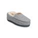 Women's Textured Knit Mocassin Slipper Slippers by GaaHuu in Grey (Size S(5/6))