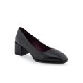 Women's Alae Pump by Aerosoles in Black Leather (Size 5 M)