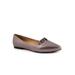 Wide Width Women's Elsie Casual Flat by Trotters in Pewter (Size 7 W)