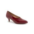 Wide Width Women's Kimber Pump by Trotters in Sangria Patent (Size 11 W)