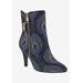 Women's Claudette Bootie by Bellini in Navy Gold Combo (Size 8 M)