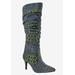 Wide Width Women's Amp Boots by Bellini in Blue Leopard Multi (Size 13 W)