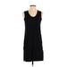 J.Crew Factory Store Casual Dress - Shift Scoop Neck Sleeveless: Black Print Dresses - Women's Size X-Small