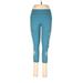 Lululemon Athletica Leggings Skinny Leg Cropped: Blue Print Bottoms - Women's Size 6