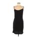Forever 21 Cocktail Dress - Sheath Plunge Sleeveless: Black Print Dresses - Women's Size Medium