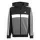 Adidas Unisex kids Tiberio 3-Stripes Colorblock Fleece Kids Tracksuit