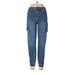 Sonoma Goods for Life Cargo Pants - High Rise: Blue Bottoms - Women's Size 7